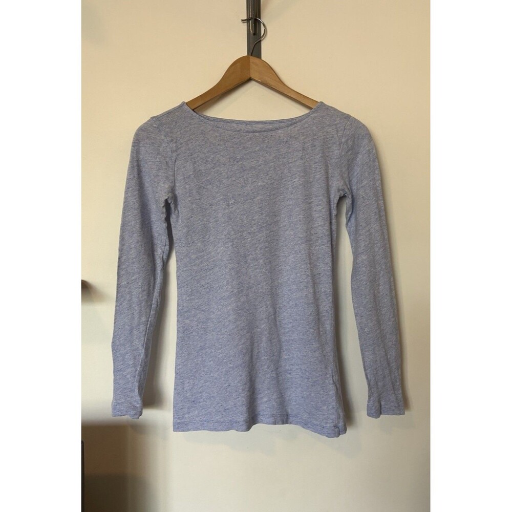 J Crew Light Blue Marled Painter T Shirt Size XS